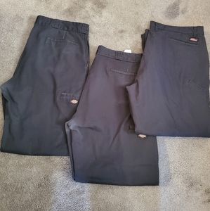 Dickies Black Men's Size 42x32 pants. 3 pairs.